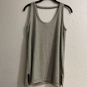 LOFT ribbed striped tank top, size M